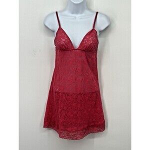 Vintage Y2K Victoria's Secret  Pink Lace Slip Size Medium  Lingeri EUC